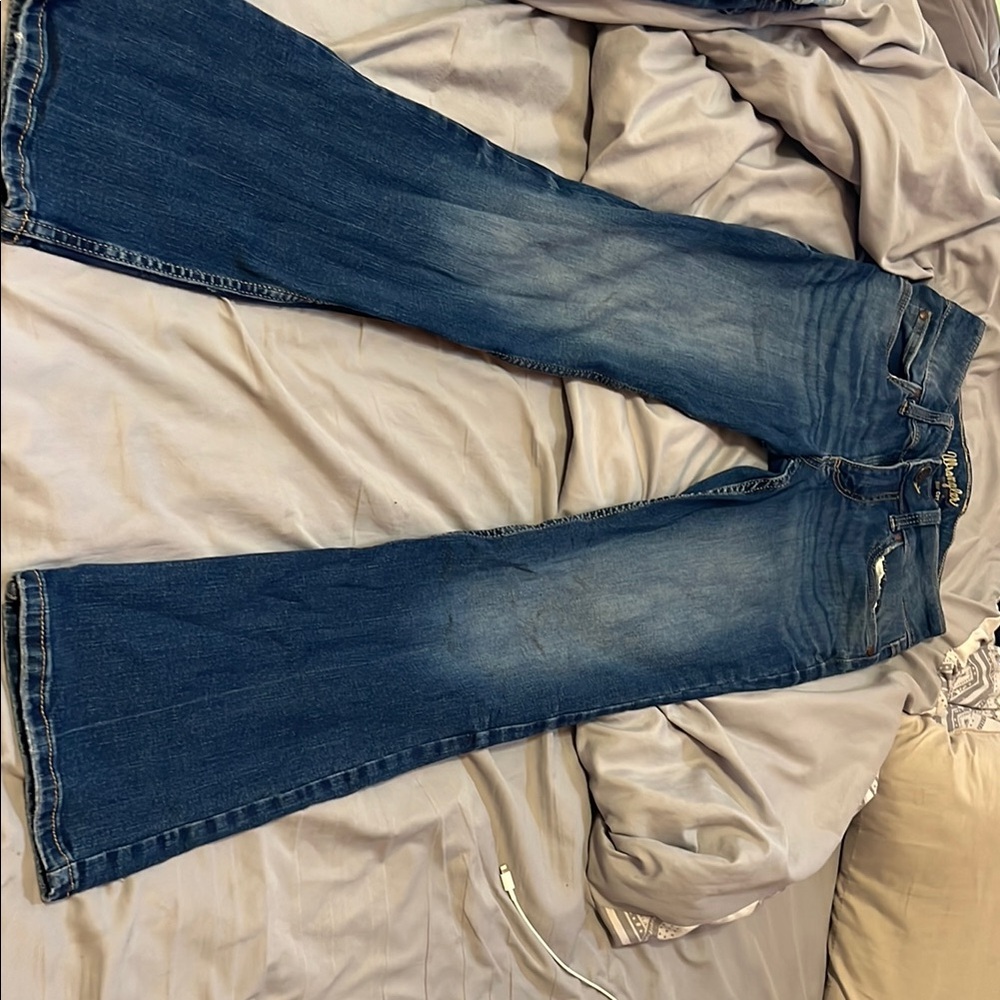 Wrangler Boot Cut Jeans Retro Dark Wash